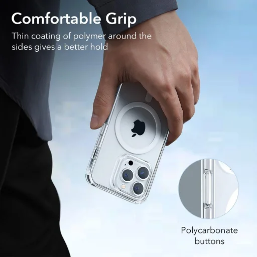 iPhone 14 Pro ESR Krystec Halolock MagSafe kompatibilis tok átlátszó - 2