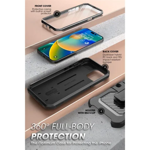 iPhone 14 Pro Supcase Unicorn Beetle Pro tok fekete - 6
