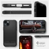 iPhone 14 Spigen Rugged Armor Mag MagSafe tok matt fekete (ACS05036) thumbnail