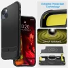iPhone 14 Spigen Rugged Armor Mag MagSafe tok matt fekete (ACS05036) thumbnail