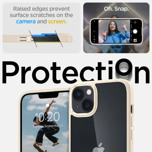 iPhone 14 Plus Spigen Ultra Hybrid tok homokszínű (ACS04898) - 9