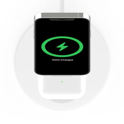 Belkin Boost Charge Pro 2 az 1-ben mágneses, vezeték nélküli töltőállomás 15W MagSafe-kompatibilis (WIZ010vfWH) fehér - 6