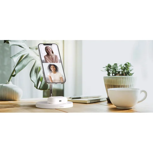 Belkin Boost Charge Pro 2 az 1-ben mágneses, vezeték nélküli töltőállomás 15W MagSafe-kompatibilis (WIZ010vfWH) fehér - 3