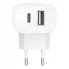 Belkin Boost Charge 32W dupla hálózati töltő adapter (20W USB-C PD + 12W USB-A) (WCB008vfWH) fehér - 4