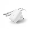 Belkin Boost Charge 30W USB-C PD PPS hálózati töltő adapter + USB-C - Lightning töltőkábel (WCA005vf1MWH-B5) fehér thumbnail