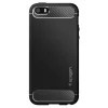 iPhone 5S/SE Spigen Rugged Armor tok fekete (041CS20167) thumbnail