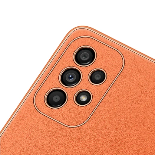 Samsung Galaxy A33 5G Dux Ducis Yolo TPU és PU bőr tok narancssárga - 9