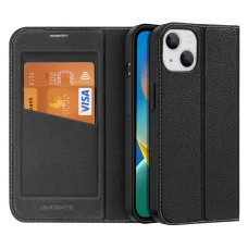 iPhone 14 Plus Dux Ducis Skin X2 mágneses fliptok fekete