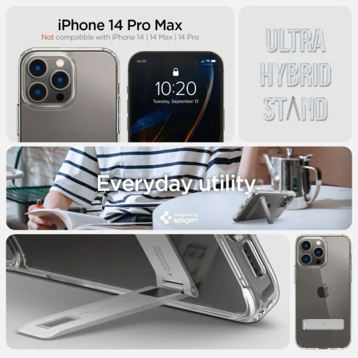 iPhone 14 Pro Max Spigen Ultra Hybrid ''S'' tok Crystal Clear (ACS04829) - 11