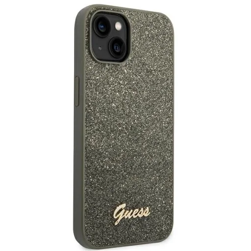 iPhone 14 Plus Guess PC/TPU Glitter Flakes Metal Logo tok zöld (GUHCP14MHGGSHN) - 5