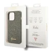 iPhone 14 Pro Max Guess PC/TPU Glitter Flakes Metal Logo tok zöld (GUHCP14XHGGSHN) thumbnail