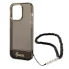 iPhone 14 Pro Guess Translucent Pearl Strap tok fekete (GUHCP14LHGCOHK) thumbnail