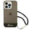 iPhone 14 Pro Guess Translucent Pearl Strap tok fekete (GUHCP14LHGCOHK) thumbnail