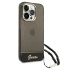 iPhone 14 Pro Guess Translucent Pearl Strap tok fekete (GUHCP14LHGCOHK) thumbnail