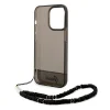 iPhone 14 Pro Guess Translucent Pearl Strap tok fekete (GUHCP14LHGCOHK) thumbnail