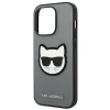 iPhone 14 Pro Karl Lagerfeld Saffiano Choupette Head tok ezüst (KLHCP14LSAPCHG) thumbnail