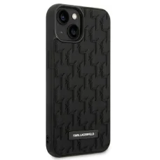 iPhone 14 Plus Karl Lagerfeld 3D Monogram tok fekete (KLHCP14MRUPKLPK)