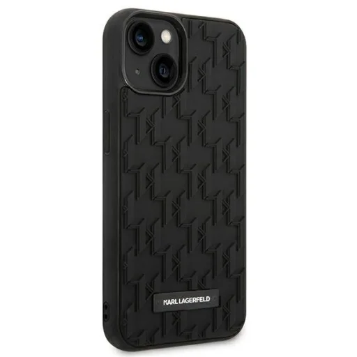 iPhone 14 Plus Karl Lagerfeld 3D Monogram tok fekete (KLHCP14MRUPKLPK) - 1