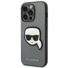 iPhone 14 Pro Karl Lagerfeld Saffiano Karl's Head tok ezüst (KLHCP14LSAPKHG) - 6