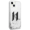 iPhone 14 Plus Karl Lagerfeld Liquid Glitter Big KL logo tok ezüst (KLHCP14MLBKLCS) thumbnail