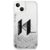 iPhone 14 Plus Karl Lagerfeld Liquid Glitter Big KL logo tok ezüst (KLHCP14MLBKLCS) thumbnail