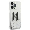 iPhone 14 Pro Karl Lagerfeld Liquid Glitter Big KL logo tok ezüst (KLHCP14LLBKLCS) thumbnail