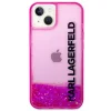 iPhone 14 Plus Karl Lagerfeld Liquid Glitter Elong tok rózsaszín (KLHCP14MLCKVF) thumbnail