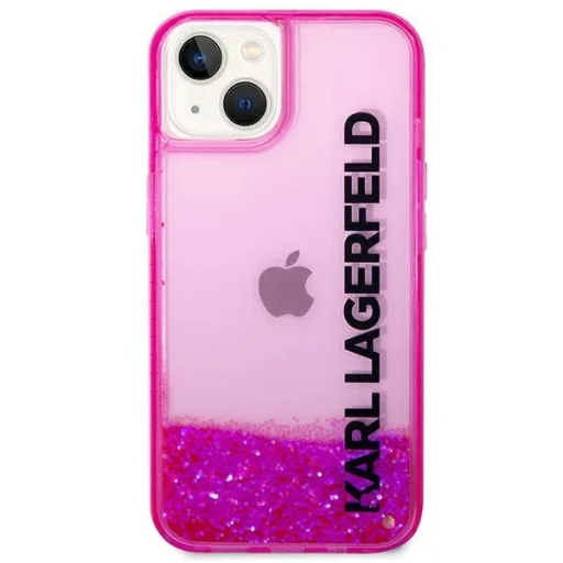 iPhone 14 Plus Karl Lagerfeld Liquid Glitter Elong tok rózsaszín (KLHCP14MLCKVF) - 4