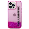 iPhone 14 Pro Karl Lagerfeld Liquid Glitter Elong tok rózsaszín (KLHCP14LLCKVF) - 7