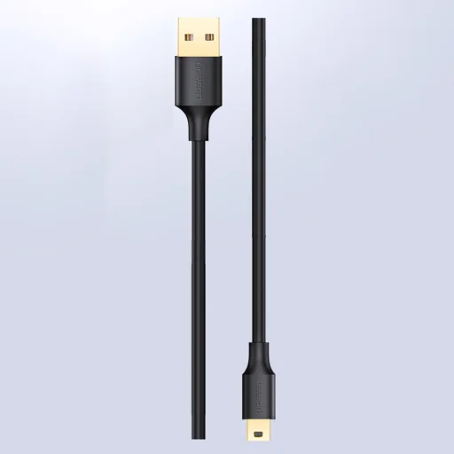 Ugreen 5 tűs aranyozott USB - mini USB kábel 0,5 m fekete (US132) - 6