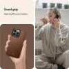 iPhone 14 Pro Max Spigen Cyrill Kajuk MagSafe-kompatibilis bőrtok barna (ACS04881) thumbnail
