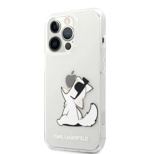 iPhone 14 Pro Max Karl Lagerfeld PC/TPU Choupette Eat tok átlátszó (KLHCP14XCFNRC) - 1