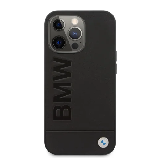  iPhone 14 Pro Max Fekete BMW Leather Hot Stamp tok - 4