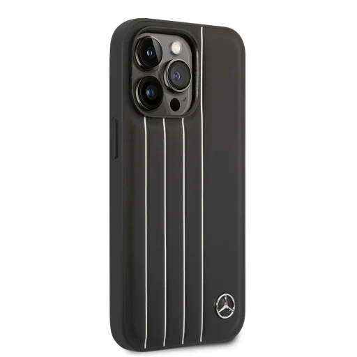 iPhone 14 Pro Mercedes Genuine Leather Urban tok fekete (MEHCP14L8RDHSK) - 3