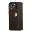 iPhone 14 Pro Ferrari PU Leather Perforated tok piros (FEHCP14LRHOR) thumbnail