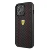 iPhone 14 Pro Ferrari PU Leather Perforated tok piros (FEHCP14LRHOR) thumbnail