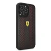 iPhone 14 Pro Ferrari PU Leather Perforated tok piros (FEHCP14LRHOR) thumbnail