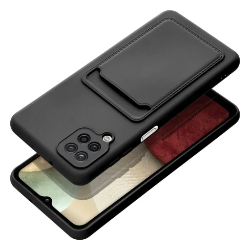 Samsung Galaxy A12 Forcell Card tok kártya tárolóval fekete - 7