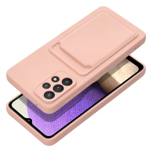 Samsung Galaxy A33 5G Forcell Card tok kártya tárolóval rózsaszín - 3