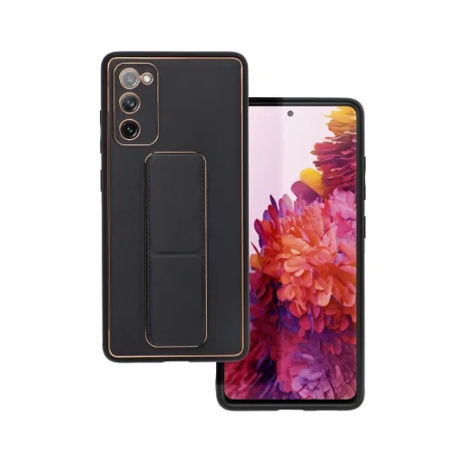 Samsung Galaxy S20 FE/S20 FE 5G Forcell Leather Kickstand tok fekete - 2