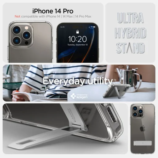 iPhone 14 Pro Spigen Ultra Hybrid ''S'' Crystal Clear tok (ACS04973) - 11