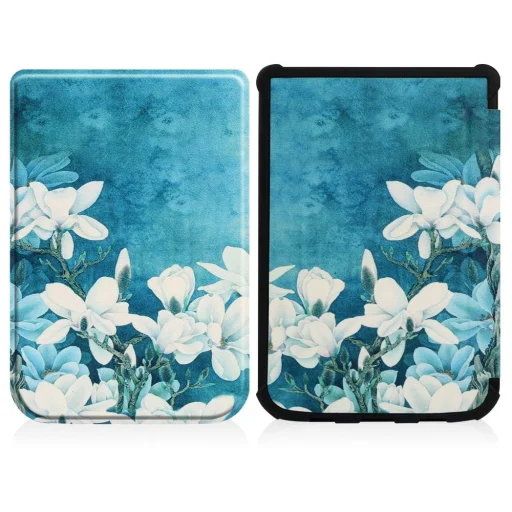 Pocketbook Color/Touch lux 4/5/HD 3 Tech-protect Smartcase Tok Magnolia mintával - 3