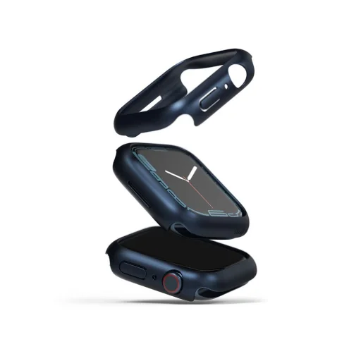 Apple Watch 7/8 41mm Ringke Slim Watch tok 2x átlátszó + metál kék - 7