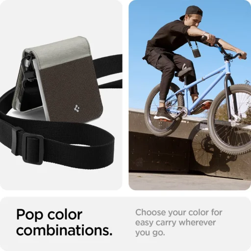 Samsung Galaxy Z FLip 4 Spigen Compoty tok Tan (ACS05176) - 5