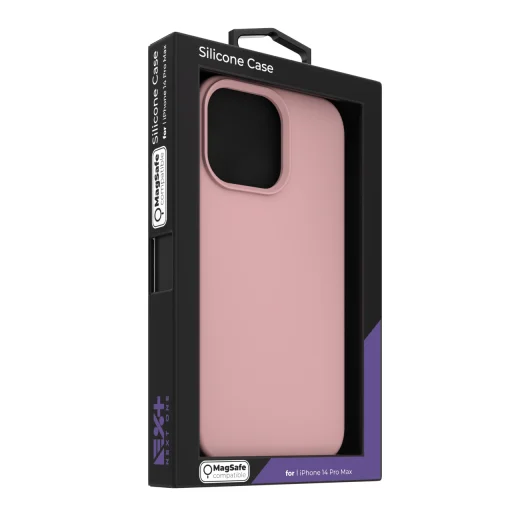 iPhone 14 Pro Max Next One MagSafe-kompatibilis szilikontok balett rózsaszín (IPH-14PROMAX-MAGSAFE-PINK) - 6