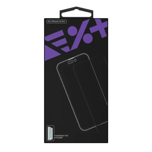 iPhone 14 Pro/15 Next One Screen Protector All-rounder kijelzővédő üvegfólia fekete kerettel (IPH-14PRO-ALR) - 3