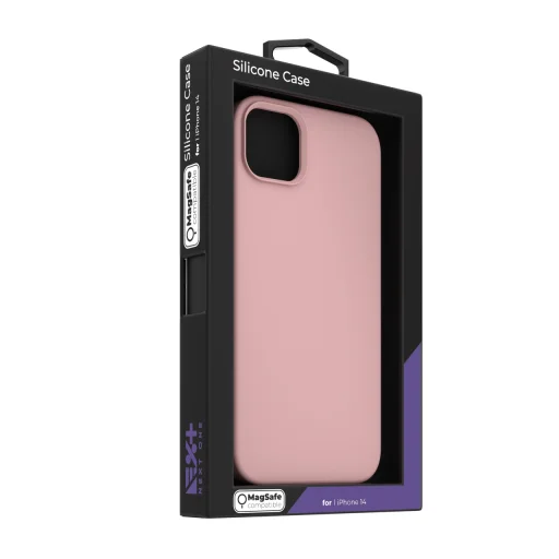 iPhone 14 Next One MagSafe-kompatibilis szilikontok balett rózsaszín (IPH-14-MAGSAFE-PINK) - 3