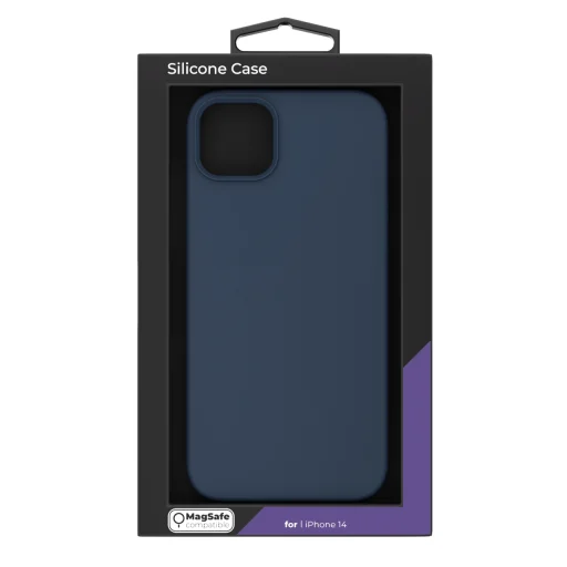 iPhone 14 Next One MagSafe-kompatibilis szilikontok királykék (IPH-14-MAGSAFE-BLUE) - 8