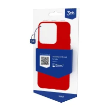 iPhone 14 Pro Max 3MK matt szilikon tok piros