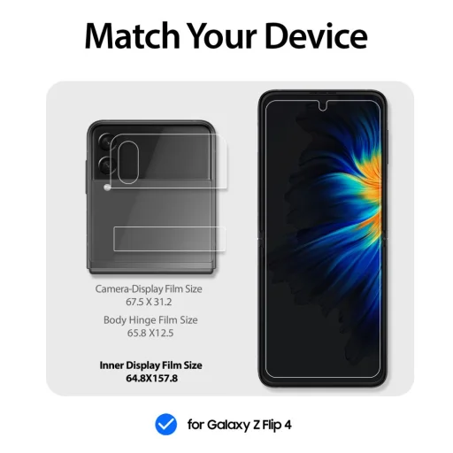 Samsung Galaxy Z Flip 4 WhiteStone Premium Gen kijelzővédő fólia - 2